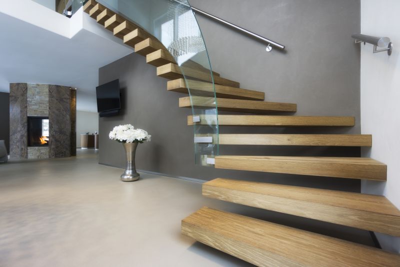 Curved Staircase Installation in Conroe, TX