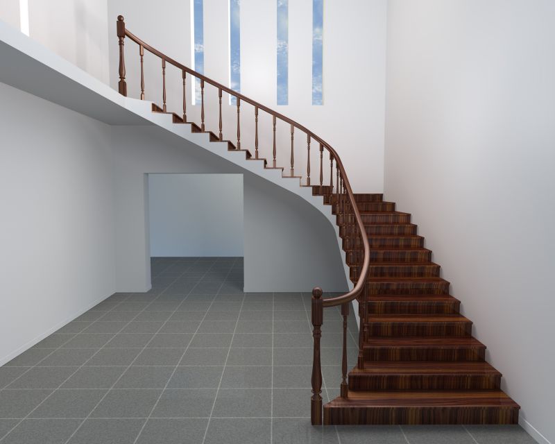 Curved Staircase Installation in Alpharetta, GA