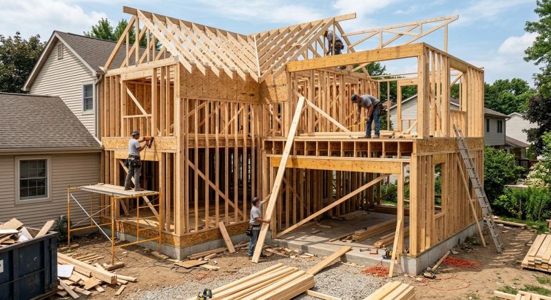 Home Addition Framing in Wilmington, NC