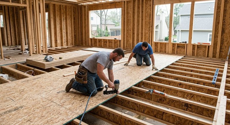 Plywood Flooring Installation in Wilmington, NC
