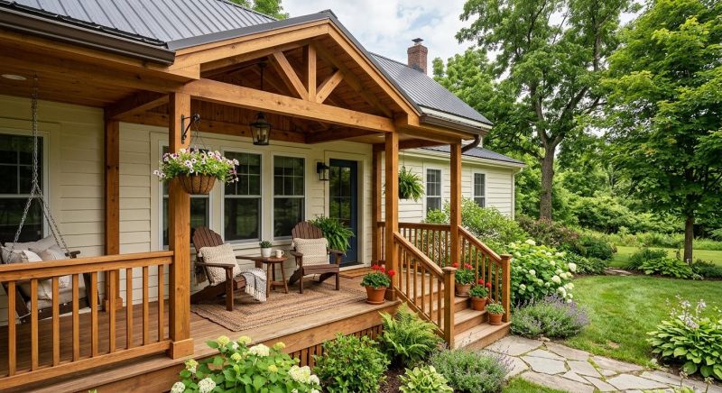 Wood Porch Construction in Worcester, MA